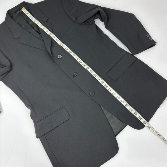 Kenneth Cole Men’s Black Minimalist Three Button Business Career Blazer C44 - Picture 9 of 12